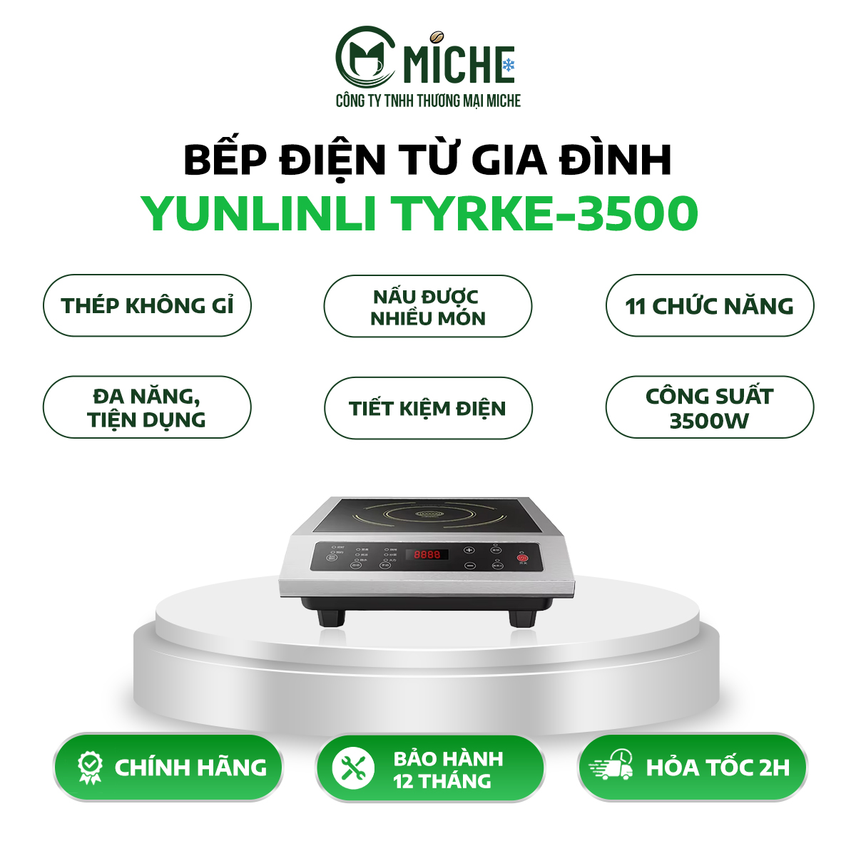 BẾP ĐIỆN TỪ  TYRKE-3500