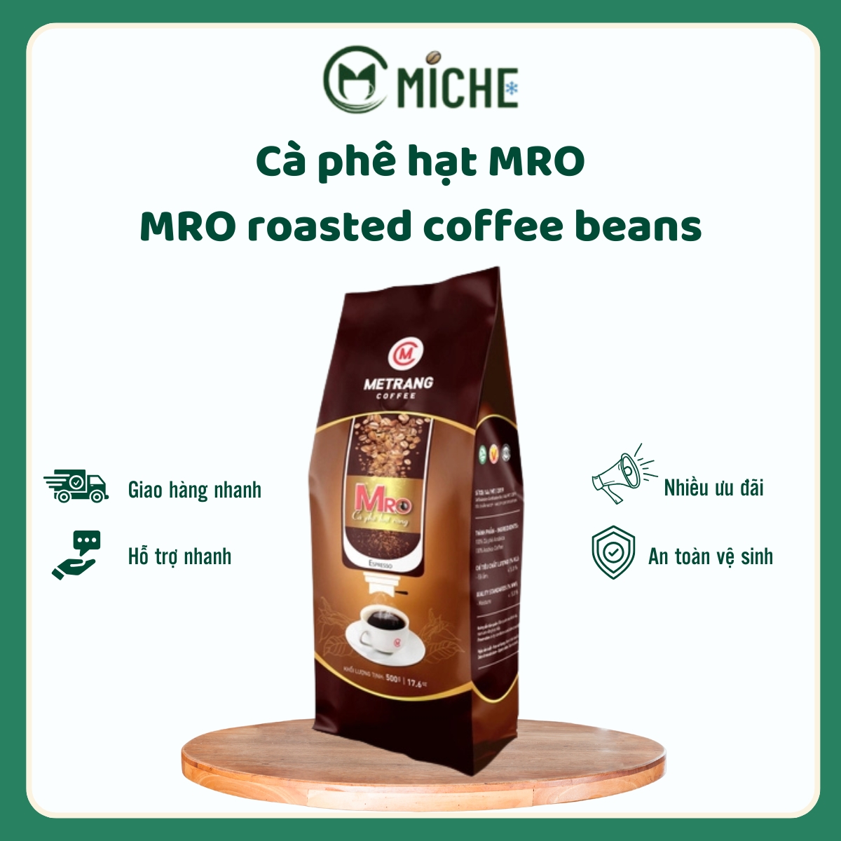 Cà phê hạt MRO (MRO roasted coffee beans)