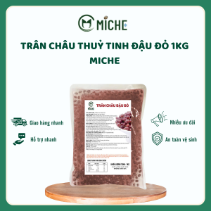 Trân Châu Thuỷ Tinh Đậu Đỏ, Miche, 1kg