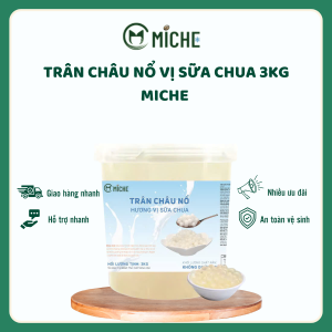 Trân Châu Thuỷ Tinh Vị Sữa Chua, Miche, 3kg