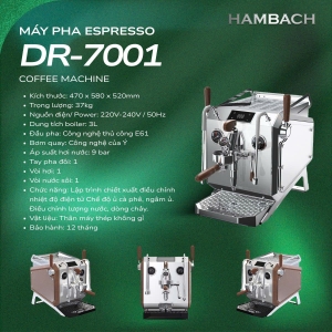 MÁY PHA CÀ PHÊ ESPRESSO DR-7001