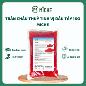 Trân Châu Thuỷ Tinh Vị Dâu Tây, Miche, 1kg