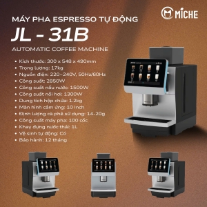 Máy Pha Cà Phê Espresso Tự Động Xay Hạt - JL31B